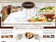 Tablet Screenshot of lyndescatering.com